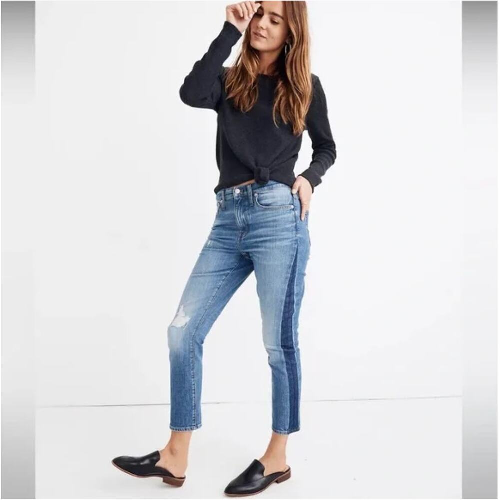 Madewell The High-Rise Slim Boyjean in Raebrook Wash 28 Tall